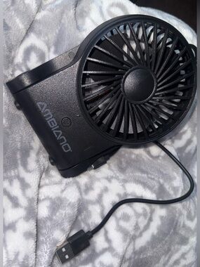 Ambiano Portable USB Fan — Black